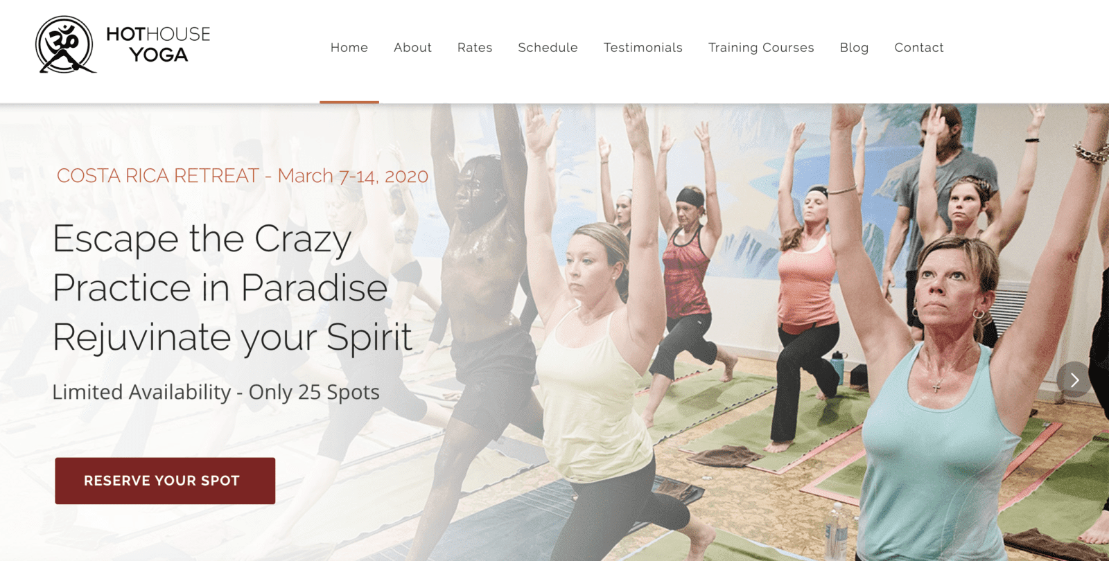 hot house yoga website